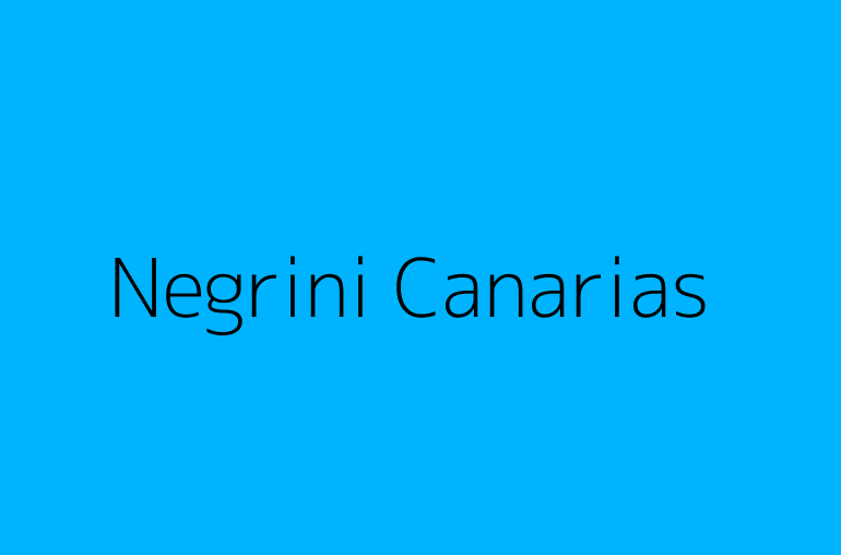 Negrini Canarias